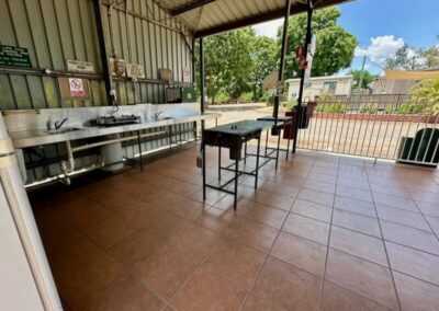 large open camp kitchen space